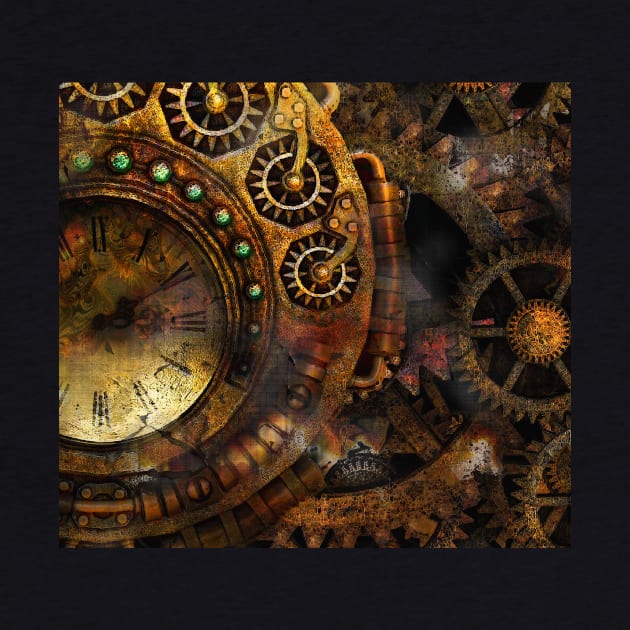 Steampunk Clock and Gears by Highseller